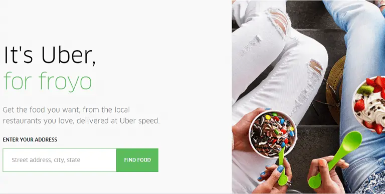 Uber meal delivery service:”Uber Meal on Wheels”