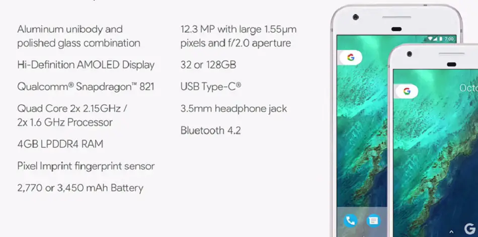 Google Pixel and Pixel XL