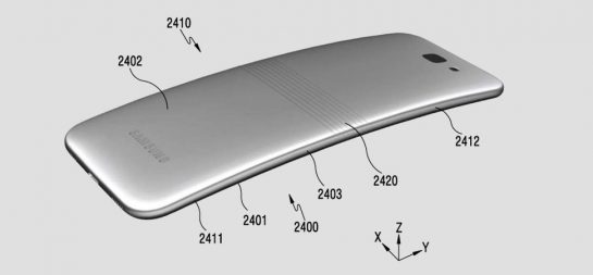 samsung bend phone