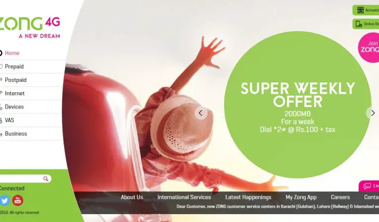 A New Look: Zong Launches New Website, Significantly Enhances Customer Experience